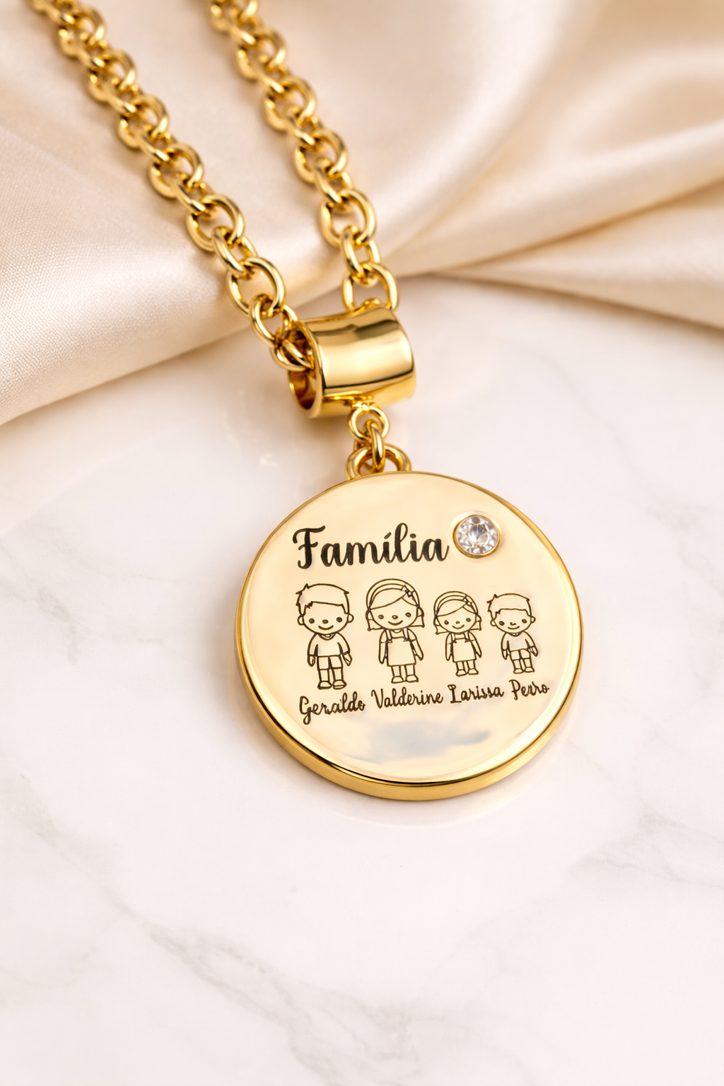 Colar mandala lisa família