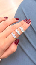 Meia aliança MOISSANITE