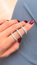 Meia aliança MOISSANITE