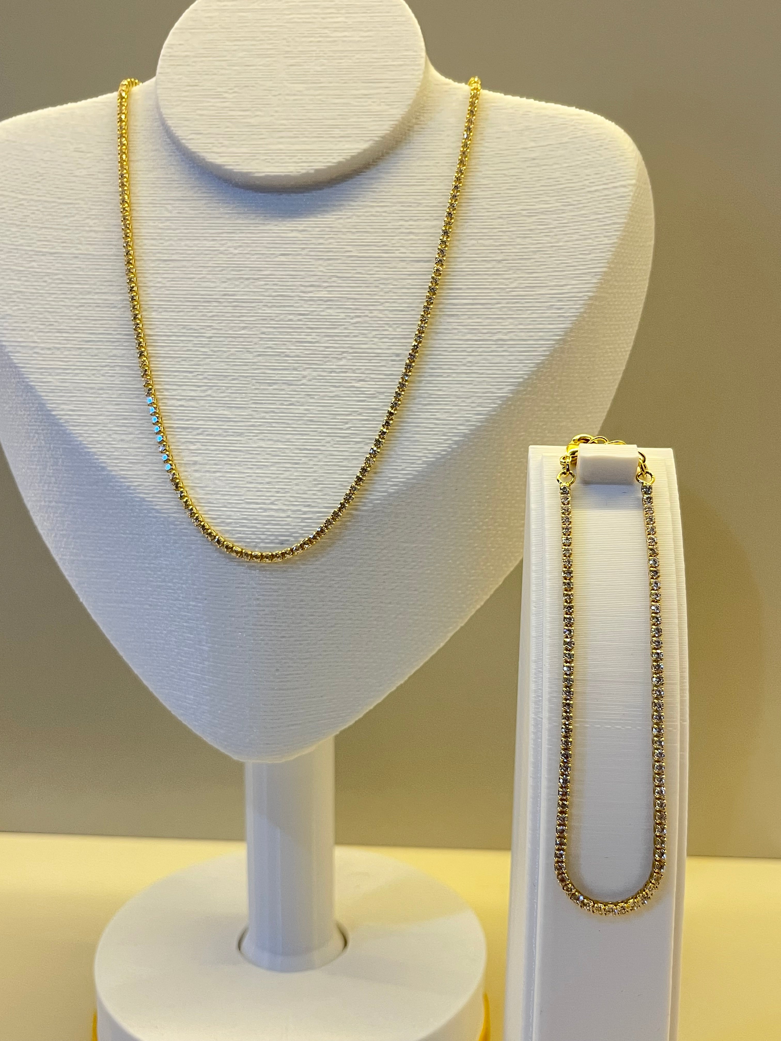 Kit rivieira choker + pulseira